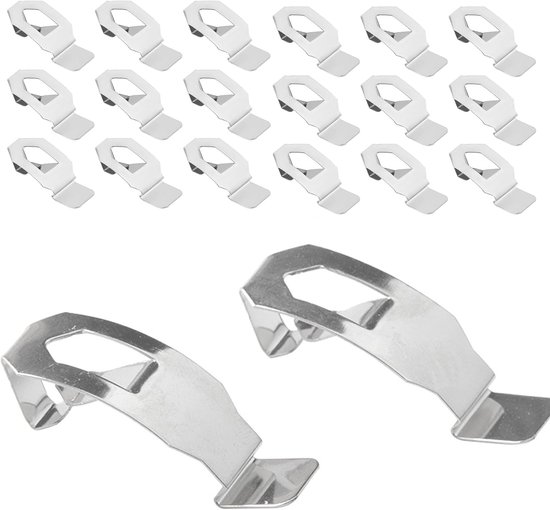 18 stuks cliphaken voor foto's, haken met veerclip, accessoires voor fotolijst, metaal, veer, wiel, clip haken voor het ophangen van lijst, canvas