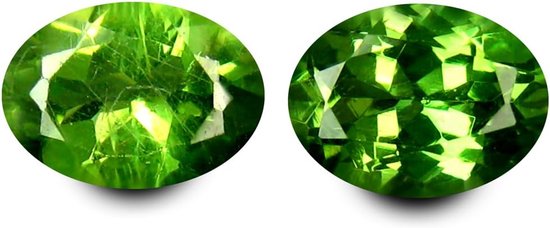 1,83 ct (2 stuks) MATCHING PAAR Ovale vorm (7 x 5 mm) apatiet echt losse edelsteen, edelsteen, Apatiet
