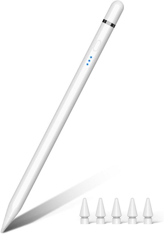 1e Generatie 20 Min Snel Opladen (USB-C), Magnetische Pen Met Palm Rejection & Kantelgevoeligheid Voor iPad 6-10, Air 3-5, Mini 5-6, Pro 11/12"