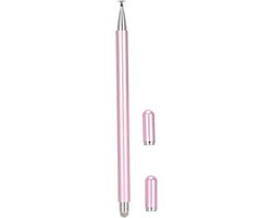 2-in-1 Styluspennen, Nauwkeurige Bediening Smart Touch-pen, Universele Capacitieve Stylus Met Vezeltip voor Mobiele Telefoon-tablet-aanraakapparaten 160 Mm(roze)