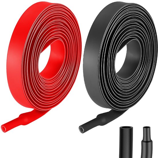 2 stuks 1 m krimpkous met lijm, 4:1 waterdichte krimpkous Ø 16 mm