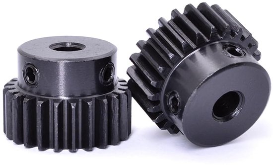 2 stuks 1 module 26T/28T/30T/32T/33T/35T/36T/38T rechte tandwielen 45# stalen CNC transmissiemotor baas tandwiel 5mm/6/7/8/10/12mm voor CNC-apparatuur(28T inner hole 10mm)