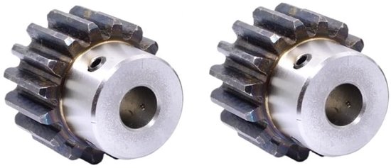 2 stuks 1,5 module tandwielen 35T/40T/45T/50T/60T 45# stalen CNC transmissie-naaftandwiel met stappen for motor voor CNC-apparatuur(35T Hole 10mm)