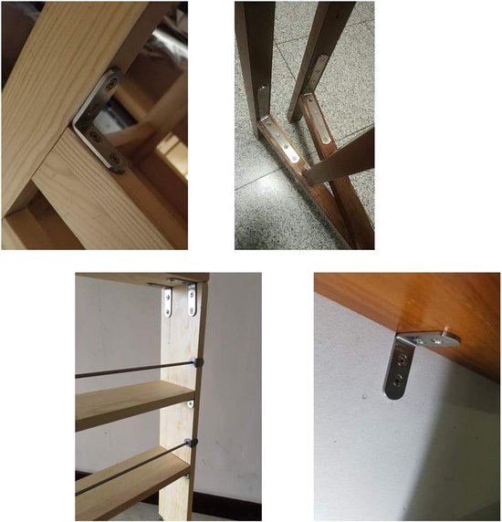 (2 stuks) 150x150x25x4mm Hoek Connector Hoek Beugels (Dikte 4mm) Roestvrij Staal L Vorm Brace Beugels Met Schroeven