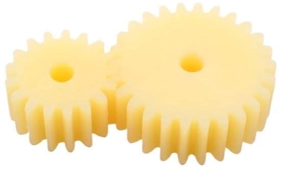 2 stuks 2-module nylon tandwielen 20T/21T/22T/23T/24T/25T/26T/27T/28T/30T onafgewerkte boring 8 mm kunststof cilindrisch tandwiel voor CNC-apparatuur(2 Module 26T Bore 8mm)