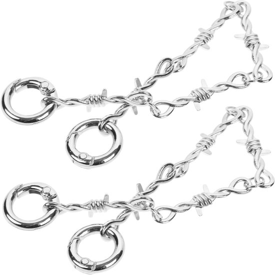2 Stuks -accessoires Schoenketting Schoenaccessoires Schoenjuwelen schoenveters kettingen charme decoratieve kettingen schoen charmes keten schoen ketting legering