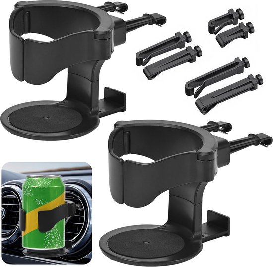 2 stuks auto-accessoires, auto-interieur, bekerhouder, bekerhouder, verstelbare bekerhouder, universele blikhouder, voor thermosbekers, koffiekopjes, drankblikjes