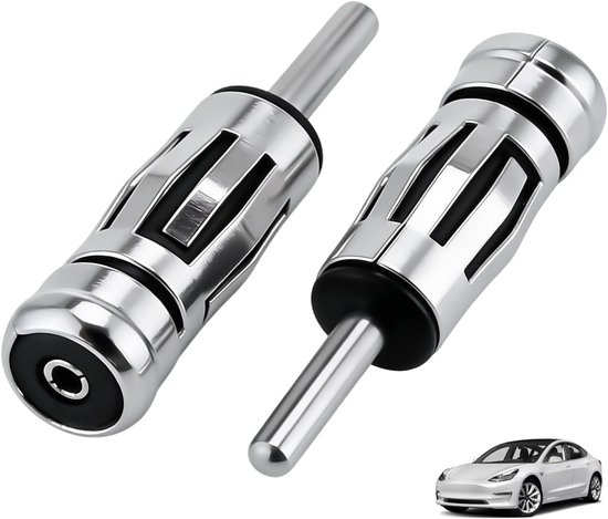 2 stuks autoradio-antenne-adapter DIN mannelijk naar ISO vrouwelijk, universele auto-antenneconnector, converter voor aftermarket-autoradio, stabiele FM-radio-ontvangst, voor Europese voertuigen