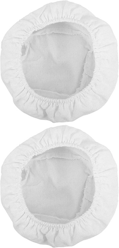 2 Stuks Broodmand Doekset Wit Rond Brooddeeg Rijsmand Hoes Wasbaar Duurzaam voor Zuurdesem Fermentatie
