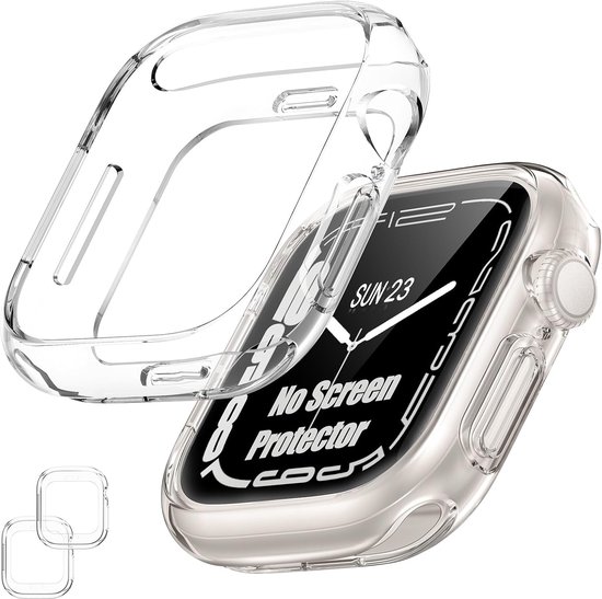 [2 stuks] Bumper Case voor Apple Watch Series 42mm, Clear