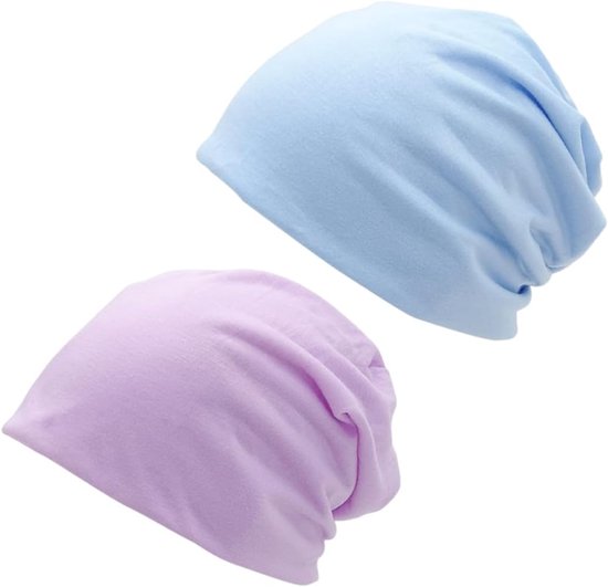 2 stuks chemo-hoofddeksels voor dames, bonnet beanie dames (B)
