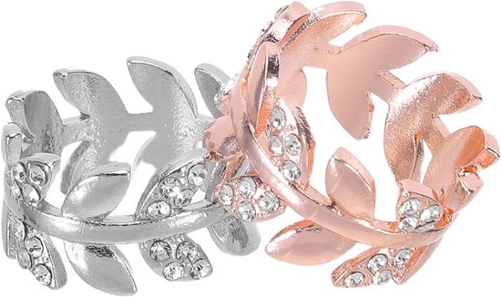 2 Stuks Dames Sjaal Ring met Gesp Metalen Sjaalklem met Strass Blouseclip voor Zijde Jersey Modieuze Sjaalspeld voor Feest Dagelijks Gebruik