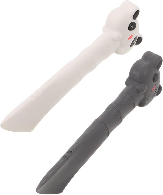 2 Stuks Delige Kattenvoerlepel Blikopener Set Veilige Siliconen Can Scoop voor Droog Voer voor Katten Honden Tijdbesparend Eenvoudig Te Reinigen Voedingshulpmiddel