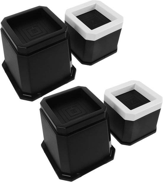 2 Stuks Delige Stapelbare Loopband Verhogers met Antislip Verstelbare Hoogte voor Stabilisatie Hellingstraining Zware Ondersteuning voor Fitnessapparaten Thuis Sportschool