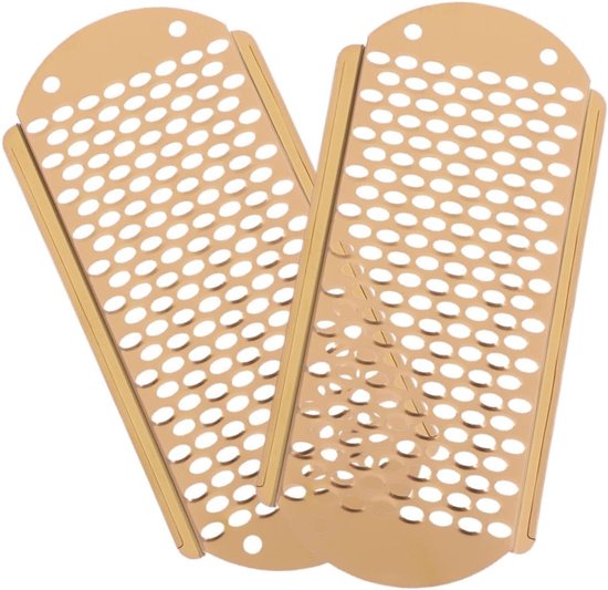 2 Stuks Delige Voetrasp voor Dode Huid met Dubbelzijdig Schurend Oppervlak Comfortabele Handgreep Duurzame Materialen Compact voor Pedicure Reizen Effectieve Eeltverwijderaar
