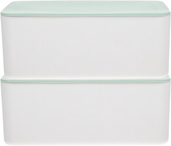 2 Stuks Delige Waterdichte Wet Wipes Opbergbox met Afsluitbaar Capaciteit Tissue Houder voor Babydoekjes Schoonmaakdoekjes Compact Lekvrij voor Kantoor Keuken Badkamer