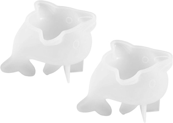 2 Stuks DIY Siliconen Dolfijn voor Oceaandier Decoraties Precisie Mallen voor Sieraden Maken Herbruikbare voor Maritieme Handwerk Beeldjes