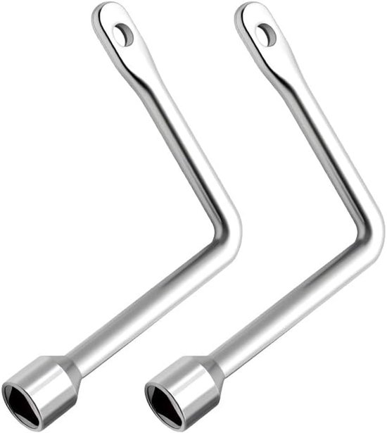 2 stuks driehoekige sleutel, L-sleutel voor vuilnisemmer, multifunctionele sleutel voor gasmeter, radiator, open haard, kast en liftdeur, sleutel voor schakelkast, sleutel voor lichtklem