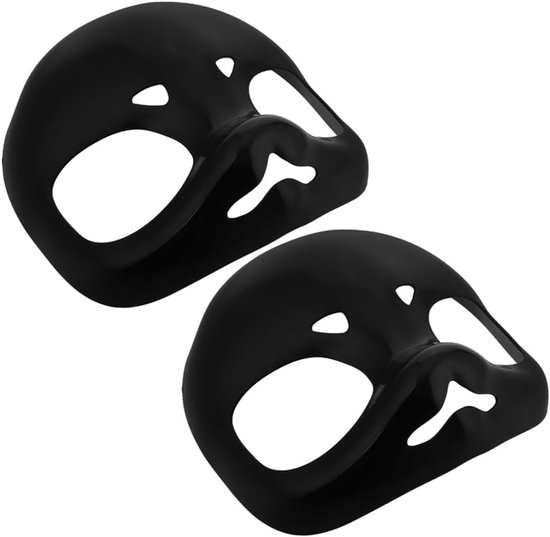 2 Stuks Duurzame Plastic Fursuit Hoofd Basis Maskers DIY Beschilderbare Dierenmaskers voor Cosplay Halloween Themafeesten Lichtgewicht Comfortabel Te Dragen