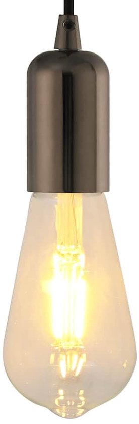 2 stuks E27 lampfittingen glanzend zwart, aluminium fitting voor vintage verlichting, retro lamphouder voor hanglampen