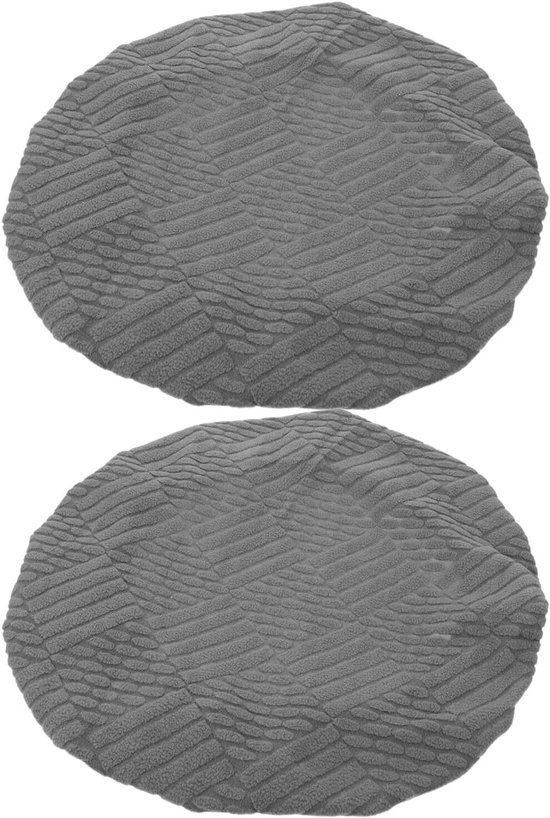 2 Stuks Elastische Ronde Barkrukhoezen voor Barkrukken Wasbare Rekbare Stof Beschermhoezen Geschikt voor Barstoelen Kaptafelstoelen Duurzaam Kreukvrij