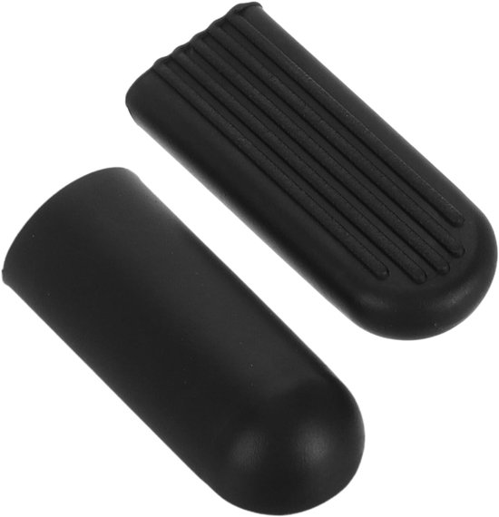 2 Stuks Elektrische Scooter Voetsteun Beschermhoes Duurzaam Elastisch Antislip Siliconen Beschermhoes voor Scooter Standaard Lichtgewicht Eenvoudig Te Installeren Zwart