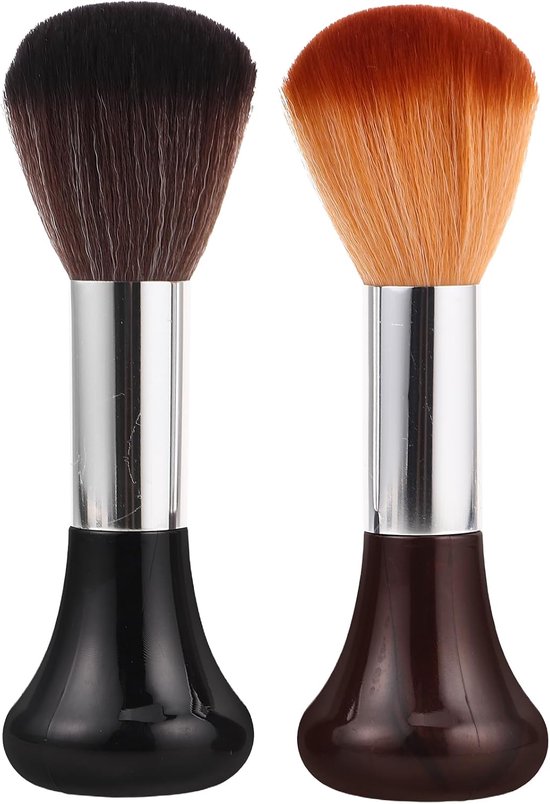 2 Stuks Ergonomische Barber Neck Duster Zachte Nylon voor Diepgaande Reiniging van Gezicht Schouders Comfortabel Duurzaam voor Professionele