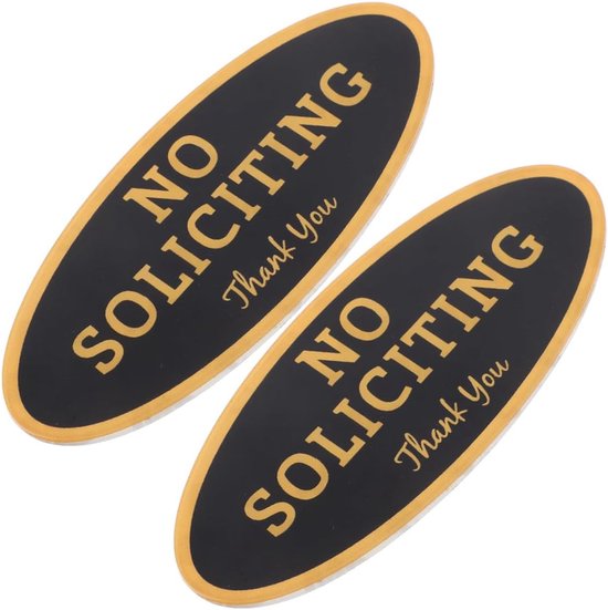 2 Stuks Geen Promotionele Borden Stickers Advertentiebord Geen Colportage Bord Deurbelbord Colportage Magneet Voor Voordeur Colportagebord Voor Huis Grappig