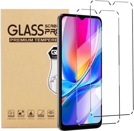 2 stuks gehard glas compatibel met Oukitel C2/Oukitel C3/Oukitel C5/C1 Plus/DOOGEE Note 56/56 Pro/56 Plus schermbeschermer schokbestendig anti-kras