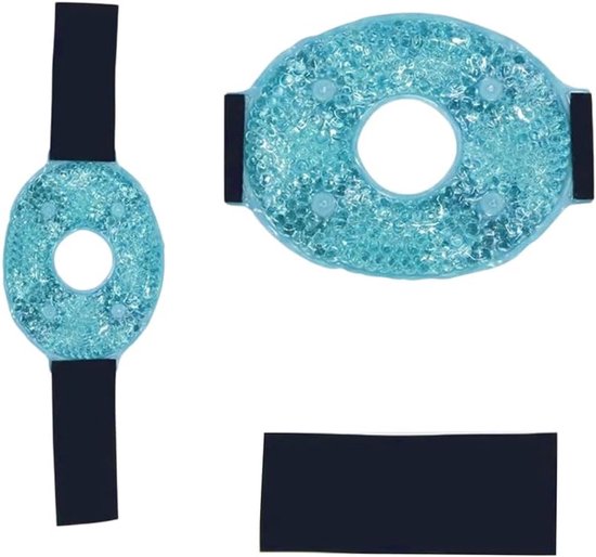 2 stuks gel-knie-koelpads met magische riemen, herbruikbare koelmanchet, koelkussen, koud, warm, kompressen voor kniepijn, gewrichtspijn, letsel, kneuzingen, blauw