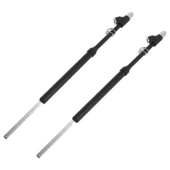2 Stuks Heavy-duty Dubbele Kop Metalen Bandendrukpen Psi Mechanische Luchtmeter voor Vrachtwagen Rv Auto Motorfiets Duurzaam zonder Batterij Nauwkeurig Controleren