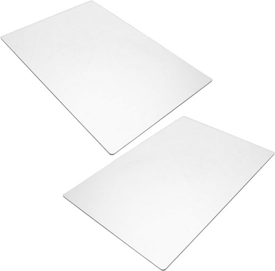 2 Stuks Heldere Acryl Snijplaten Dik Cut Machine Stabiele Ondersteuning Precieze Positionering Geschikt voor Papier Embossen Knutselprojecten