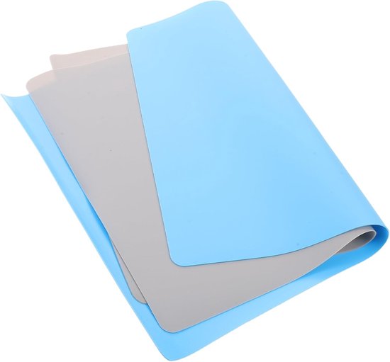 2 Stuks Hittebestendige Siliconen Placemat Waterdichte Flexibele Antislip Tafelmat voor Ouderen Geluidsdempende Isolatie Eenvoudig Schoon Te Maken voor Eettafels Verzorgingshuizen