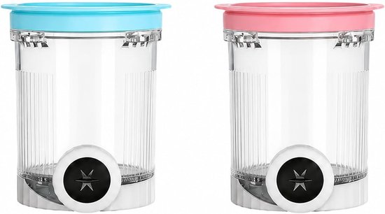 2 stuks ijsreservoirs, vervangende flessen compatibel met NC700 NC701 NC701UK, 480 ml, BPA-vrij, vaatwasmachinebestendig, accessoires voor ijsmachines