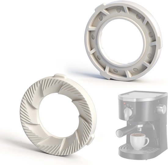 2 stuks keramische maalringen, hoogwaardige nauwkeurige maalstenen van keramiek voor koffiemachines uit de EP-serie, compatibel met Philips Saeco Latte Go, maalstenen reserveonderdelen voor