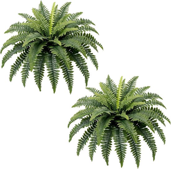 2 stuks Kunstmatige Boston Remote Outdoor, 94 cm Fake Bush Plants Groot voor binnen, woondecoratie, Windowsill, Tuindecoraties (39 fronten)