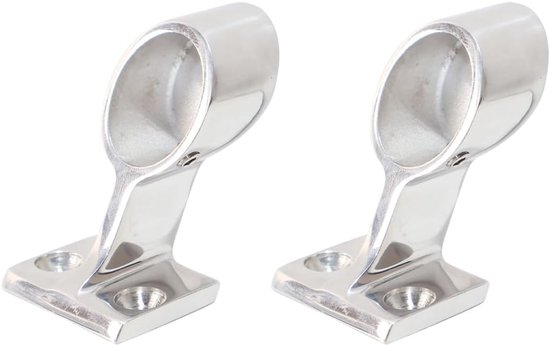 2 stuks leuningaccessoires voor boten, 60 graden buishouder, voorhouder van roestvrij staal voor jacht, boot