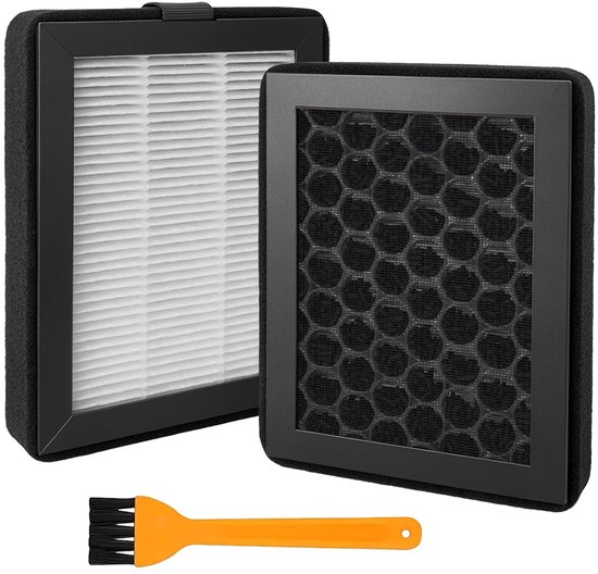 2 stuks luchtfilters compatibel met Bambu Lab P2S/X2D externe uitlaatventilator, HEPA H13 + actieve kool, tweelaagse filtratie voor Bambu Lab P2S, Upgarde vervangingsaccessoires, filter met