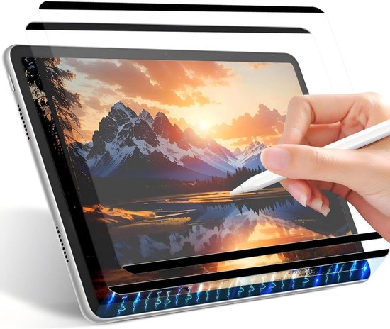 2 stuks magneetfolie voor iPad Air 11 inch - beschermfolie mat papierfolie voor schrijven en tekenen - afneembaar en herbruikbaar, makkelijk schoon te maken