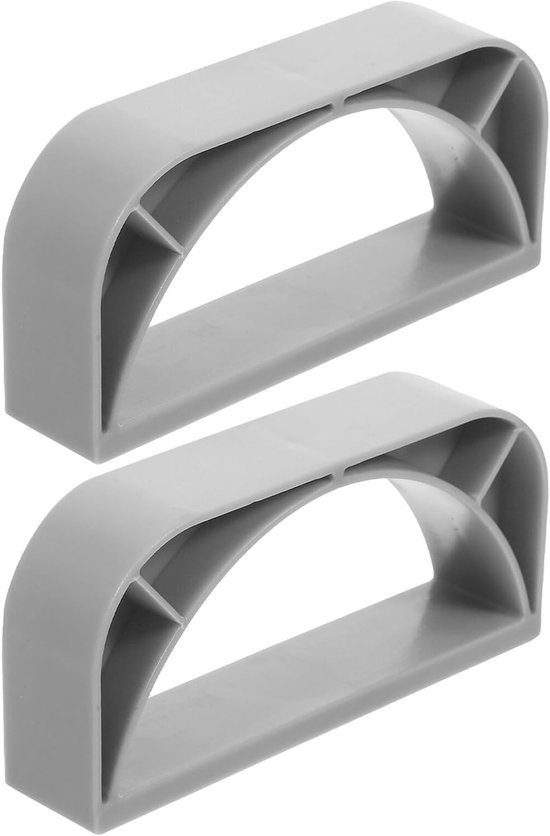 2 Stuks Magnetische Ijsschephouder voor Koelkast Vriezer Grijs Kunststof Geschikt voor Opal Ijsmakers Flexibel Te Plaatsen zonder Krassen