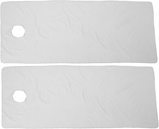2 Stuks massage lakens Massagetafel lakens Beauty Salon Massage Bed Cover Gebreid katoen Lichtgrijs