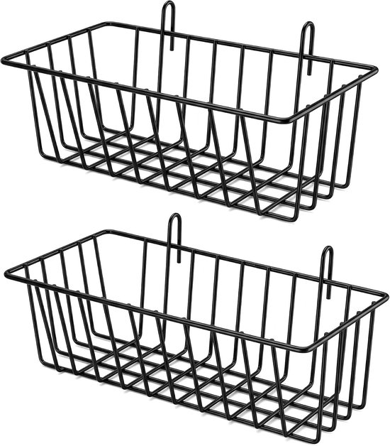 2 stuks metalen hooibak voor konijnen, hangende voederbak 23 × 10 × 8 cm