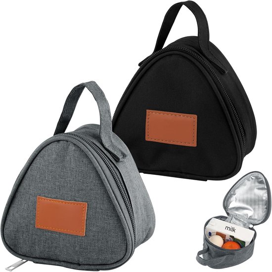 2 stuks mini-herbruikbare snackzakken, lekvrije sandwichzak voedselcontainer, herbruikbare lunchtas voor vrouwen, werk, school, reizen, sportschool, picknick, buitenshuis, handtassen voor