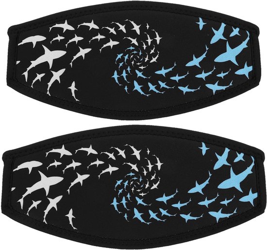 2 Stuks Neopreen Duikmaskerband Dubbel Gelaagde Haarbeschermer voor Snorkelmaskers Universele Maat Scheurvaste Strap Cover voor Duiken Watersporten Geschikt Mannen Vrouwen