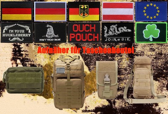 2 stuks Oostenrijkse vlagbordje klittenband - Tactisch Oostenrijks embleem, geborduurde patch met klittenbandsluiting, militaire klittenband voor rugzakken, kleding, tassen, uniform, vest, jersey,