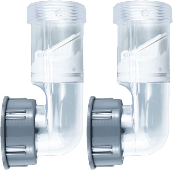 2 Stuks P-trap Vervanging met Anti-odor Ventiel Duurzame Keukenspoelbak Afvoer Connector voor Ijzeren Buizen Geurpreventie Eenvoudige Installatie