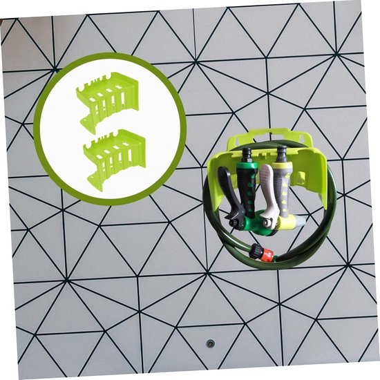 2 Stuks Plastic Hose Hanger Verstelbare Wandbeugel voor Tuinslangen voor Buitengebruik Organiseer Tuinslang Elektrische Draden Geschikt voor Diverse Specificaties