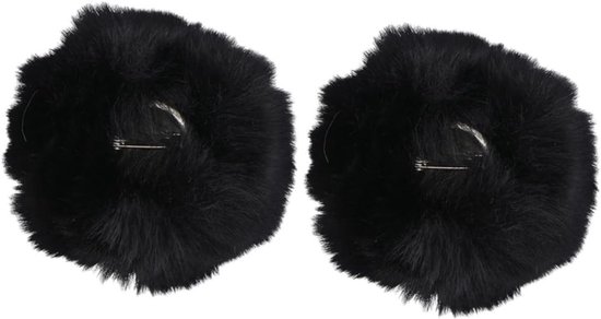 2 Stuks Pluche Konijnenstaart met Pin Zachte Comfortabele Cosplay Accessoires voor Kostuumfeesten Dieren Thema Evenementen Geschikt voor Wonderland Kostuums