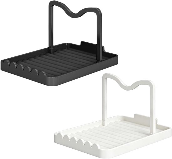 2 stuks potdekselhouders, klapdeksel-organizer, geschikt voor deksels van 16-34 cm, duurzaam, keukengereihouder om waterdruppels te voorkomen