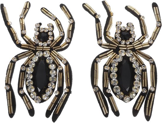 2 Stuks Rhinestone Spin Decoraties voor Kleding Schoenen Halloween Patches voor Jeans Jurken DIY Applicaties voor Dames Eenvoudig Te Bevestigen Te Verwijderen